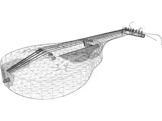 Mandolin 3D Model preview