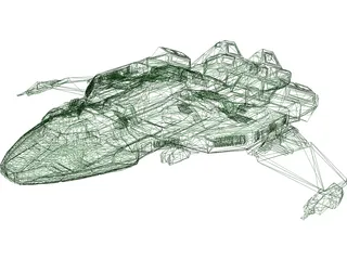 Spaceship 3D Model preview