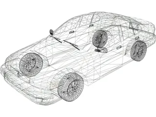 Mitsubishi Mirage 3D Model preview