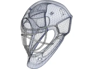 Hockey Goalie Mask 3D Model preview