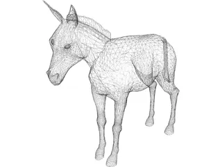 Donkey 3D Model preview