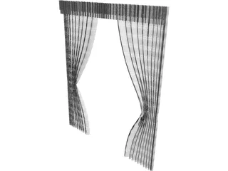 Curtain 3D Model preview