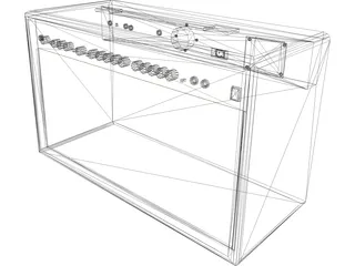 Marshall AMP MG100DFX 3D Model preview