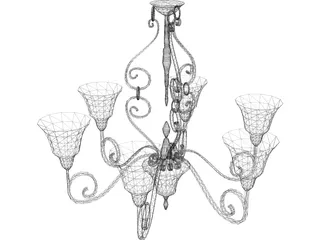 Chandelier 3D Model preview