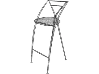Yamakado Cinderella Tabouret 3D Model preview