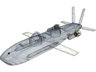Deepflight Aviator 3D Model preview