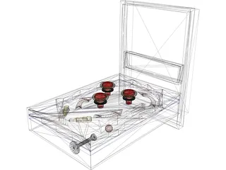 Pinball 3D Model preview