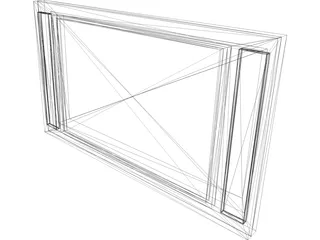 Flat Screen TV 3D Model preview