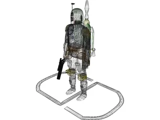 Star Wars Bobafett 3D Model preview