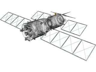 Shenzhou Chinese Spacecraft 3D Model preview