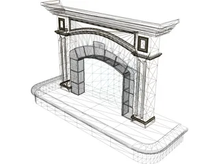 Fireplace 3D Model preview