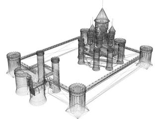 Castle Fantasy 3D Model preview