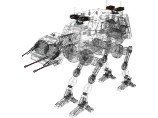 Star Wars Advanced ATAT 3D Model preview