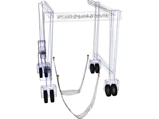 Boat Lift 3D Model preview