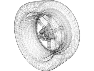 Rim Rays Engineering 3D Model preview