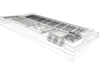 Synthesizer Yamaha DX100 3D Model preview