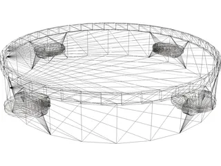 Tamborine 3D Model preview