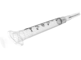 Syringe 3D Model preview