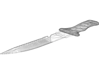 Knife Diving 3D Model preview