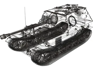 Ferdinand Elefant 3D Model preview