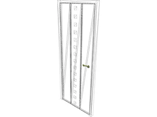 Door Decorative Center Panel 3D Model preview
