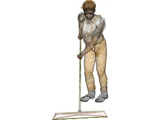 Streetworker 3D Model preview