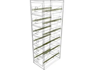 File Cabinet 3D Model preview