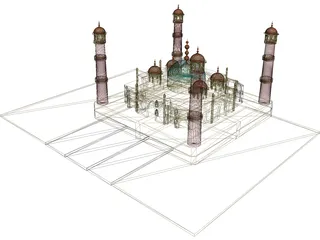 Taj Mahal 3D Model preview