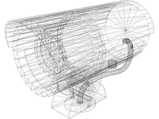 CCTV Camera 3D Model preview