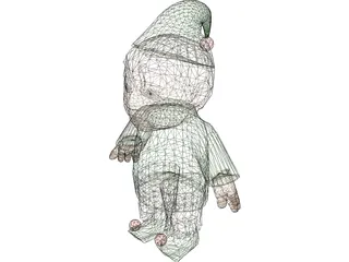 Elf Short 3D Model preview