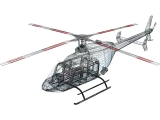 Bell 407 3D Model preview