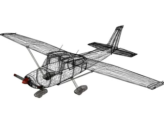 Cessna 172 3D Model preview