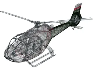 Eurocopter EC-130 3D Model preview