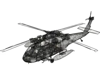 Sikorsky UH-60 Black Hawk 3D Model preview