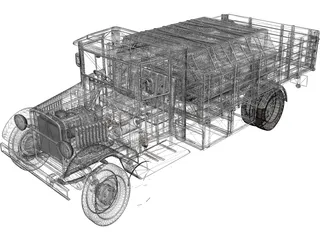 Lancia 3RO 3D Model preview