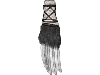Native American Prayer Fan 3D Model preview