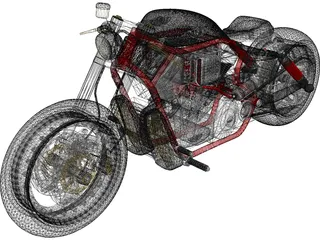 Harley-Davidson Power Bobber 3D Model preview