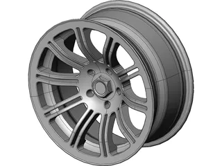 Rim 17 inch 10 spoke 3D Model preview