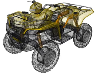 Suzuki Quad Cycle 3D Model preview