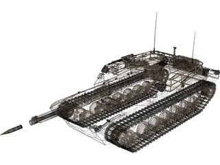 M1A Abrams Tank 3D Model preview