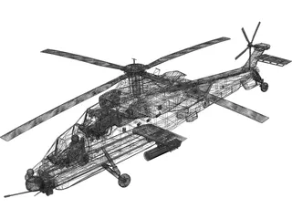 Denel AH-2 Rooivalk 3D Model preview