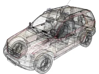 Mercedes-Benz ML 320 Feuer (1998) 3D Model preview