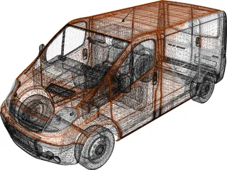 Opel Vivaro TNT 3D Model preview