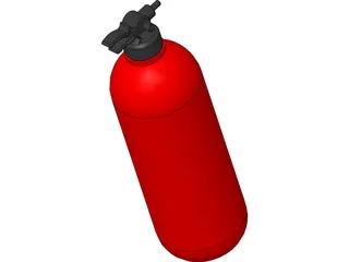 Gun Cap on Bottle 3D Model preview
