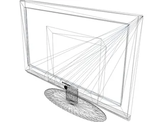 LCD TV Samsung 3D Model preview