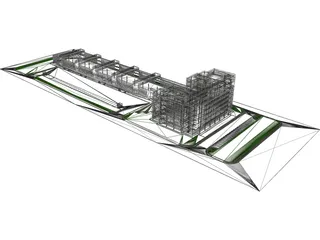 Logistic Company Complex 3D Model preview