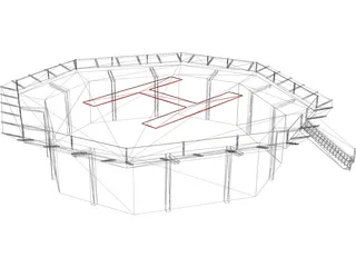Heli Pad 3D Model preview