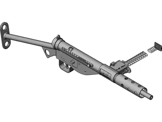 Sten Gun MK 2 3D Model preview