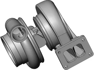 Turbo T06 3D Model preview