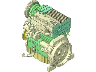 Deutz Turbo Diesel Engine (2011) 3D Model preview